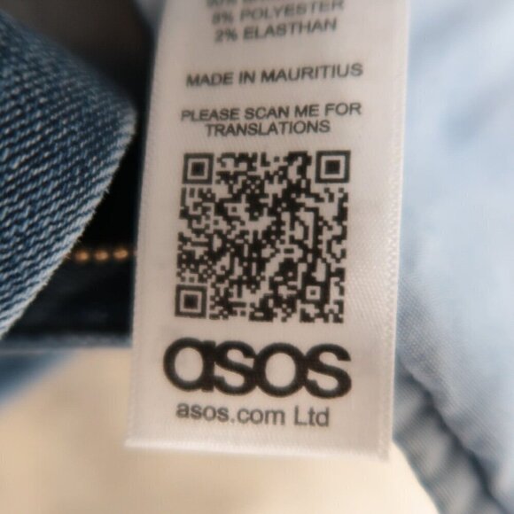 ASOS Women's Stretch Skinny Jeans Blue Denim High Rise 28/36 Actual US 26x32 - Picture 12 of 12